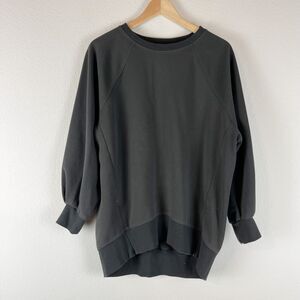 American Holic Sweatshirt Womens Medium Gray Slouchy Modern Minimalist Oversized